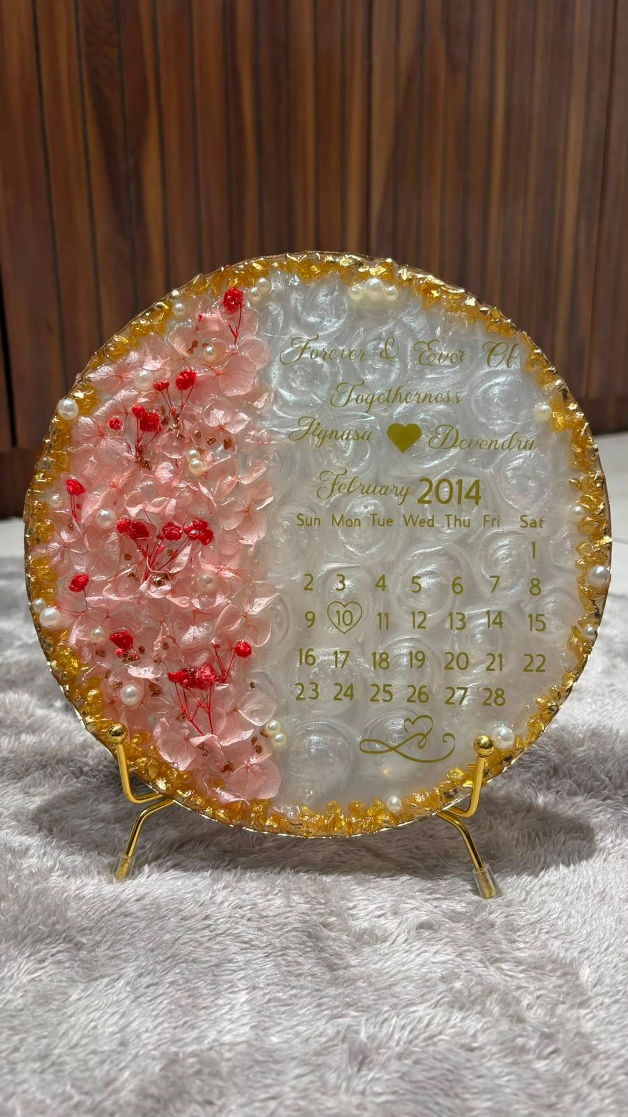 Anniversary Calendar Plate